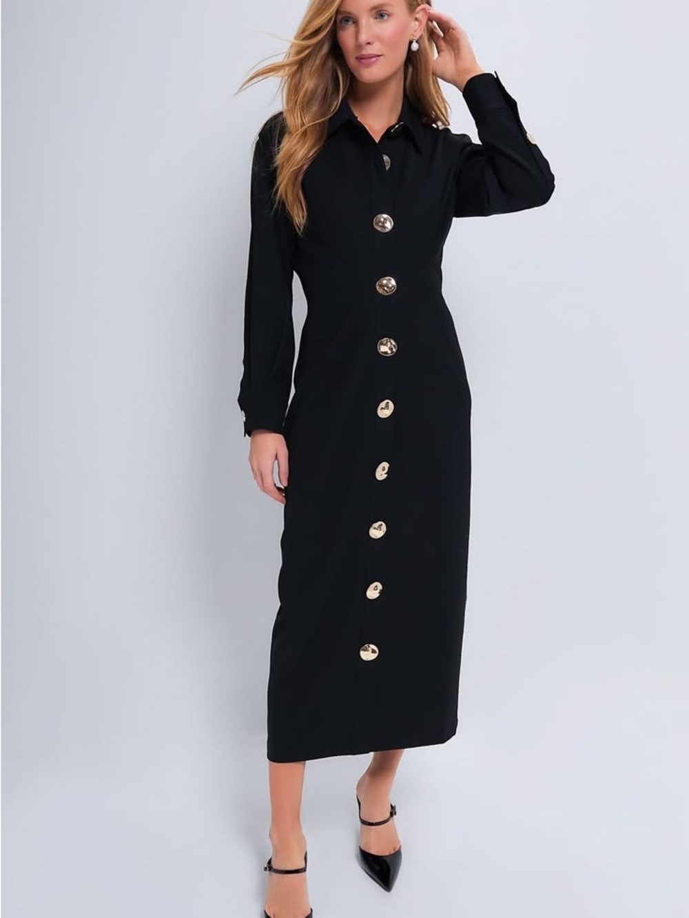 Tuckernuck black midi dres
